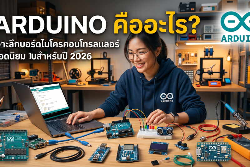 Arduino คืออะไร? เจาะลึกบอร์ดไมโครคอนโทรลเลอร์ยอดนิยมสำหรับปี 2026